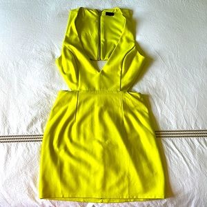 NBD plunging vneck dress